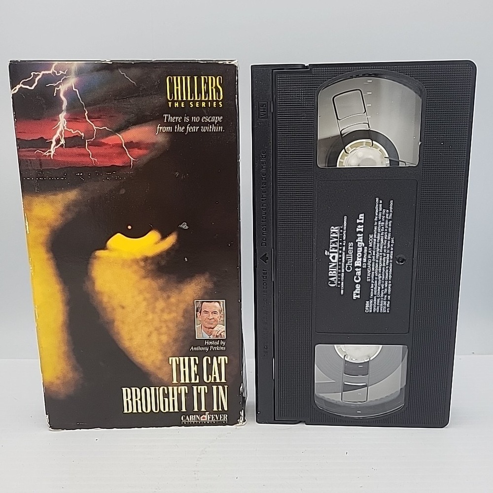 The Cat Brought It In (VHS, 1990 Chillers The Series, Horror, Anthony Perkins